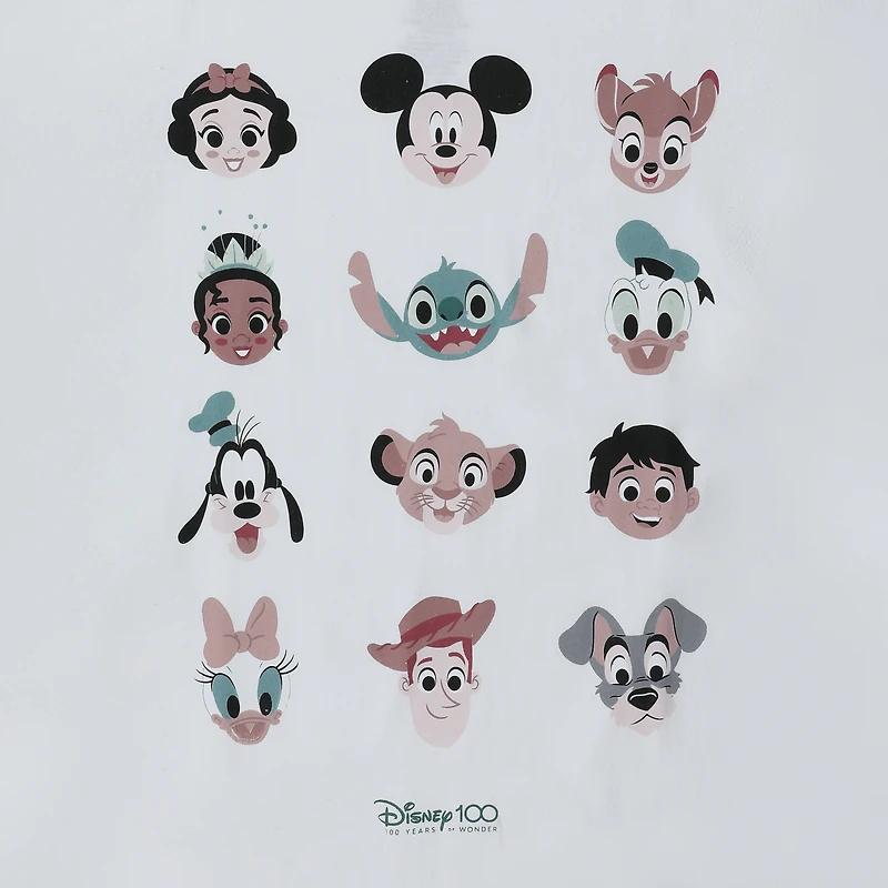 Disney Character Faces Graphic Tee