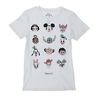 Disney Character Faces Graphic Tee