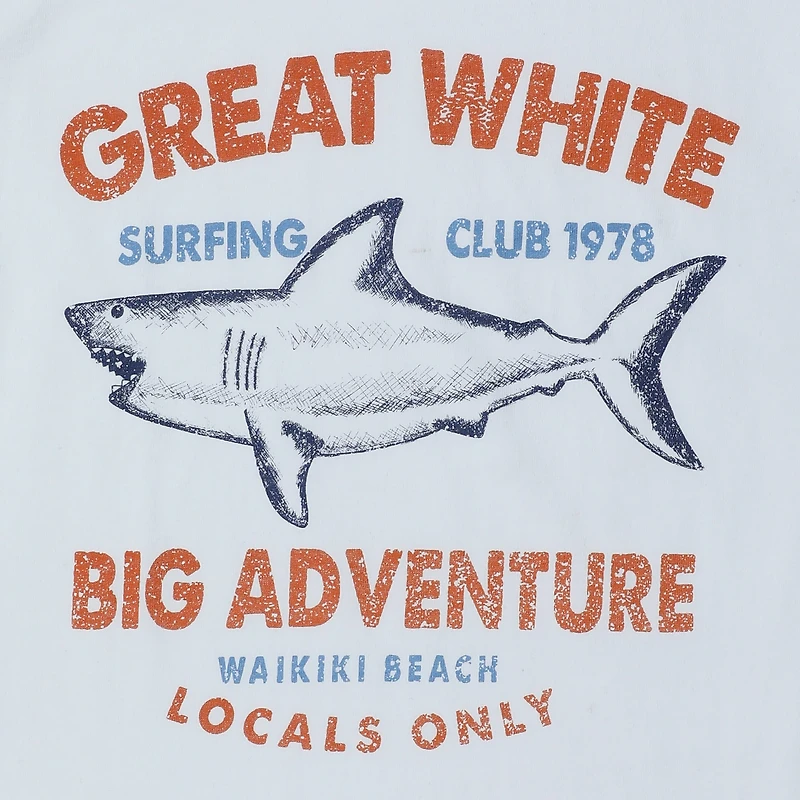 Great White Shark Surfing Club' Graphic Tee