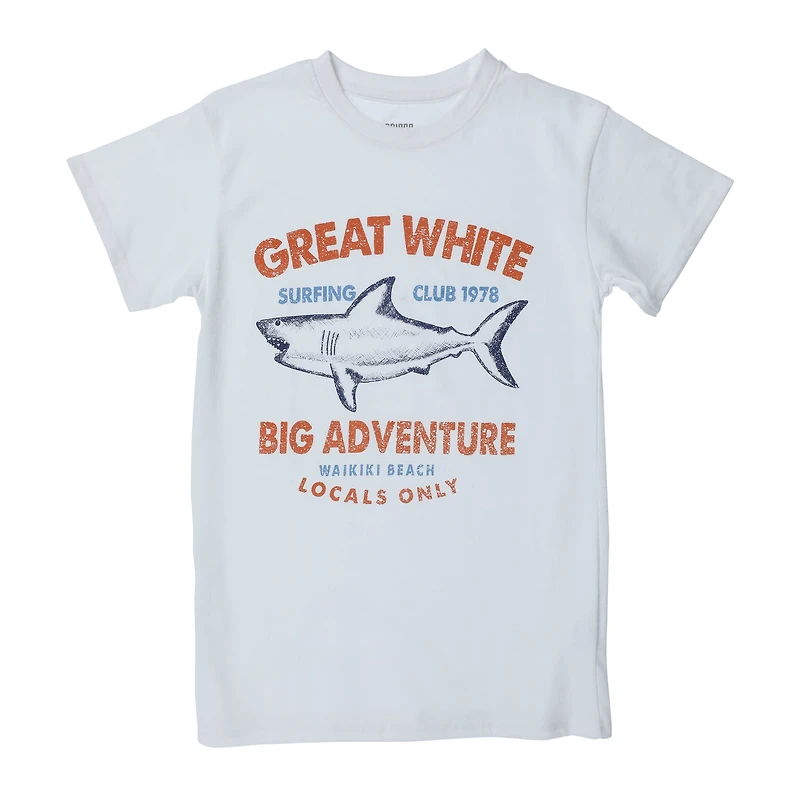 Great White Shark Surfing Club' Graphic Tee