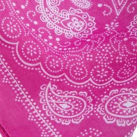 Bandana 21in x 21in - Pink Paisley