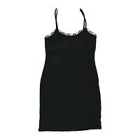 Juniors Black Lace Trim Dress