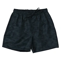 Young Mens Black Camo Nylon Shorts