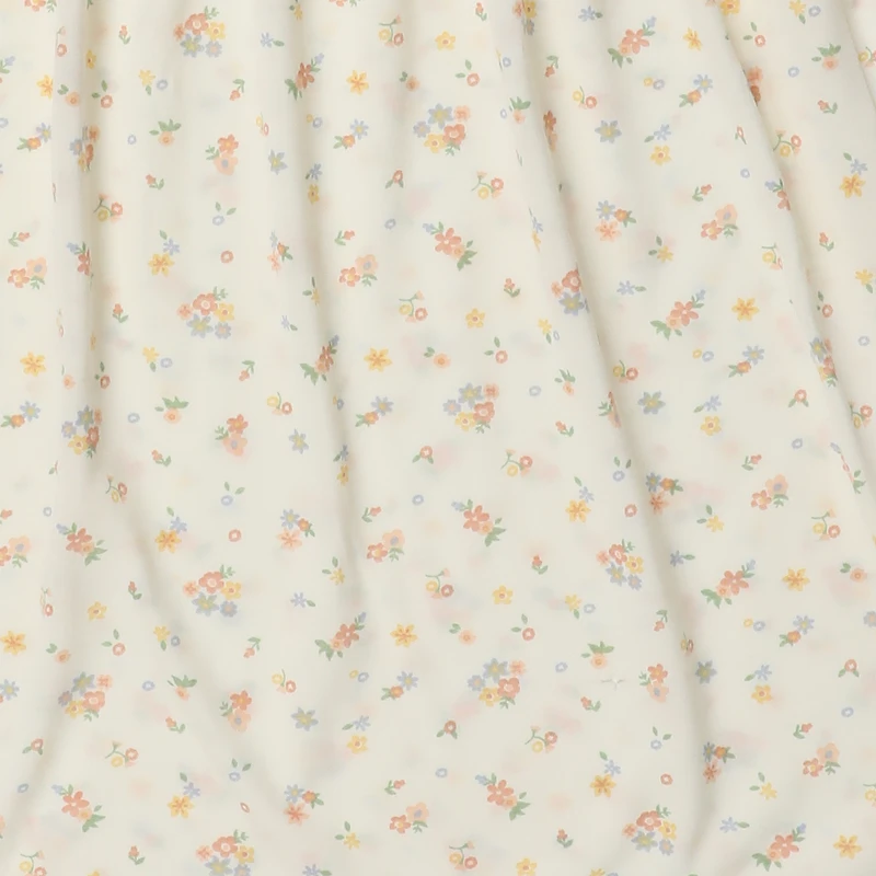 Juniors Cream Floral Babydoll Dress