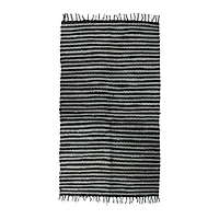 Black & White Chindi Rug 3ft x 5ft