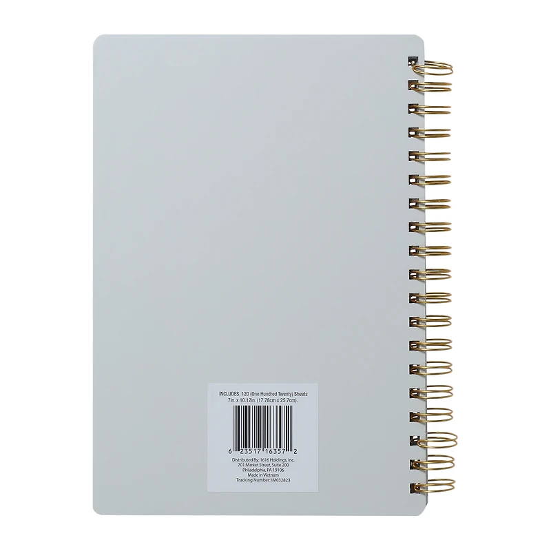 Printed Spiral Journal 7in x 10in