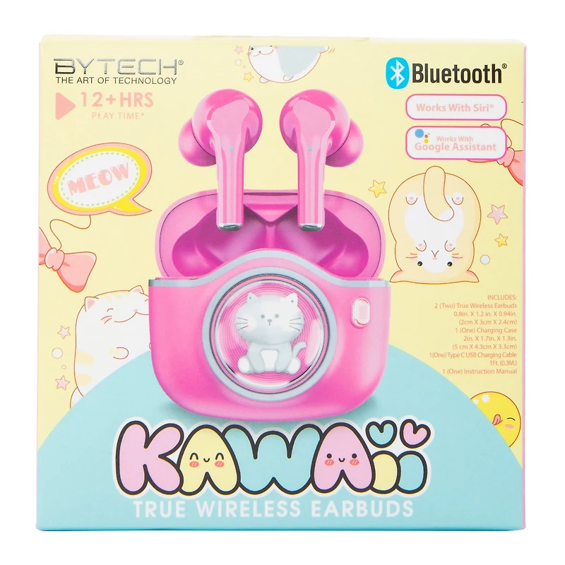 Bluetooth® Kawaii True Wireless Earbuds With Mic