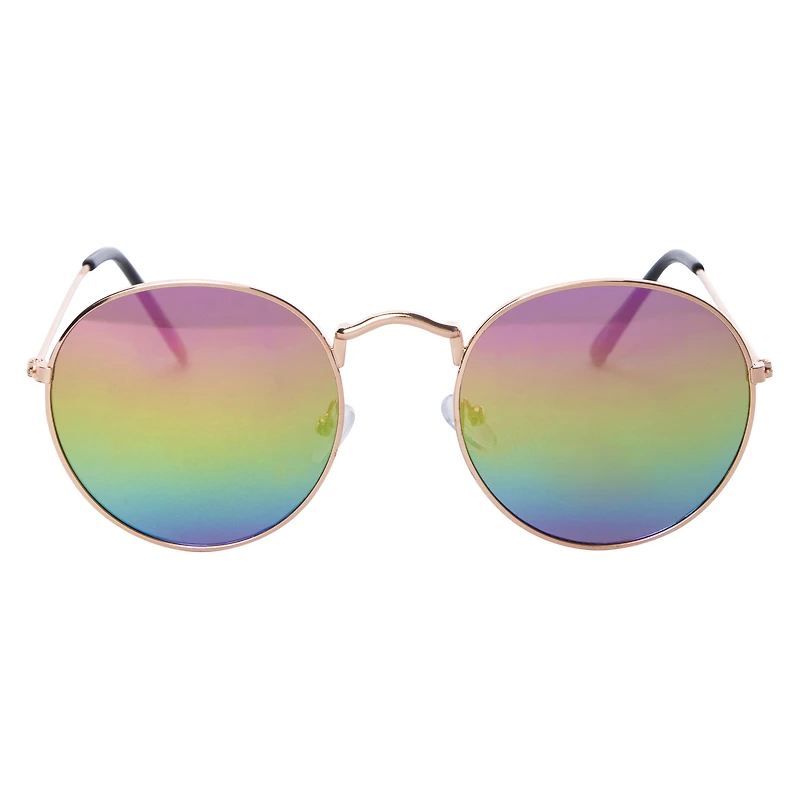 Ladies Round Mirrored Sunglasses