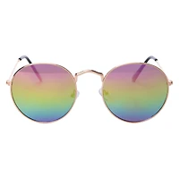 Ladies Round Mirrored Sunglasses