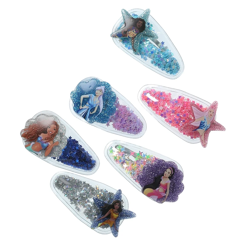 Disney The Little Mermaid Theatrical Release Shaker Hair Clips 6-Count
