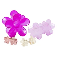 Flower Claw Clips 7-Count