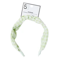 Fabric Twist Headband - Gingham