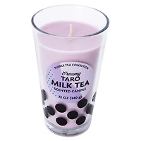 Bubble Tea Scented Candle 12oz - Taro Milk Tea