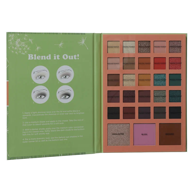 Profusion™ Beauty Book Eye & Face Palette 28-Piece - Dandelion