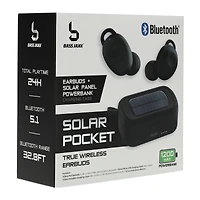 Bluetooth® Earbuds With Solar Power Bank Charging Case