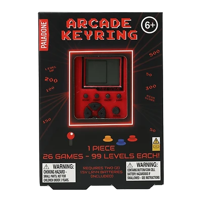 Paladone® Arcade Keyring With 26 Games