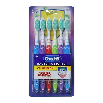 Oral-B® Bacteria Fighter Toothbrushes Value Pack 6-Count