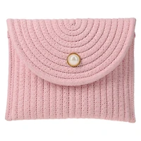 Woven Crossbody Bag - Pink
