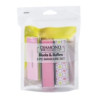 3-Piece Blocks & Buffers Manicure Set