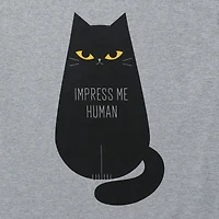 'Impress Me Human' Cat Graphic Tee