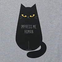 'Impress Me Human' Cat Graphic Tee