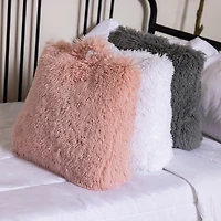 Plush Wedge Pillow With Built-in Pocket
