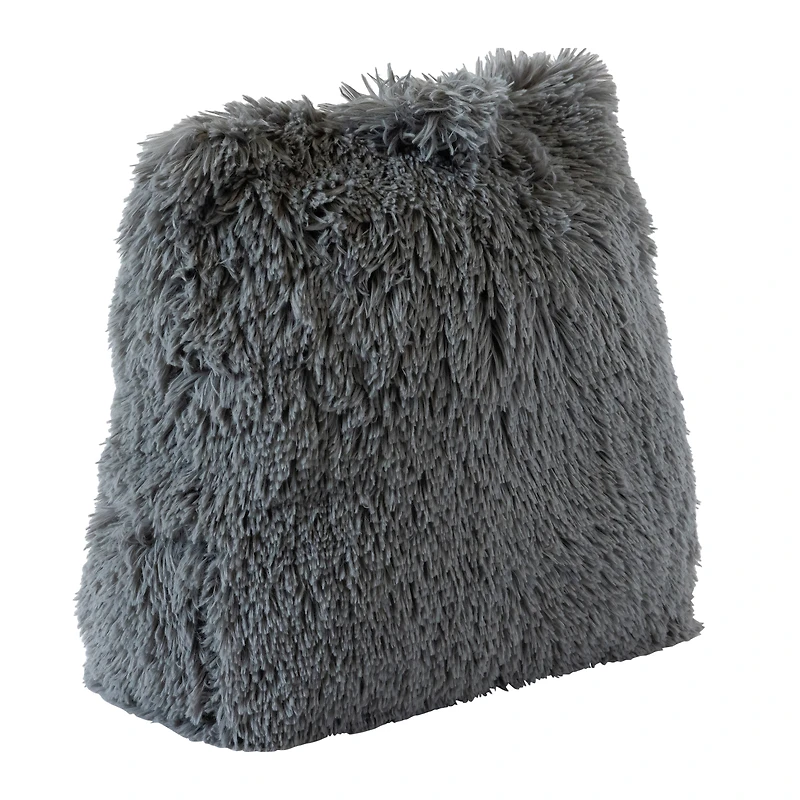 Plush Wedge Pillow With Built-in Pocket