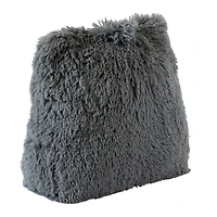 Plush Wedge Pillow With Built-in Pocket