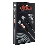 10ft Marvel USB-C Cable - Black Panther