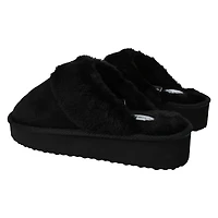 Ladies Faux Suede Scuff Slippers