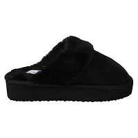 Ladies Faux Suede Scuff Slippers