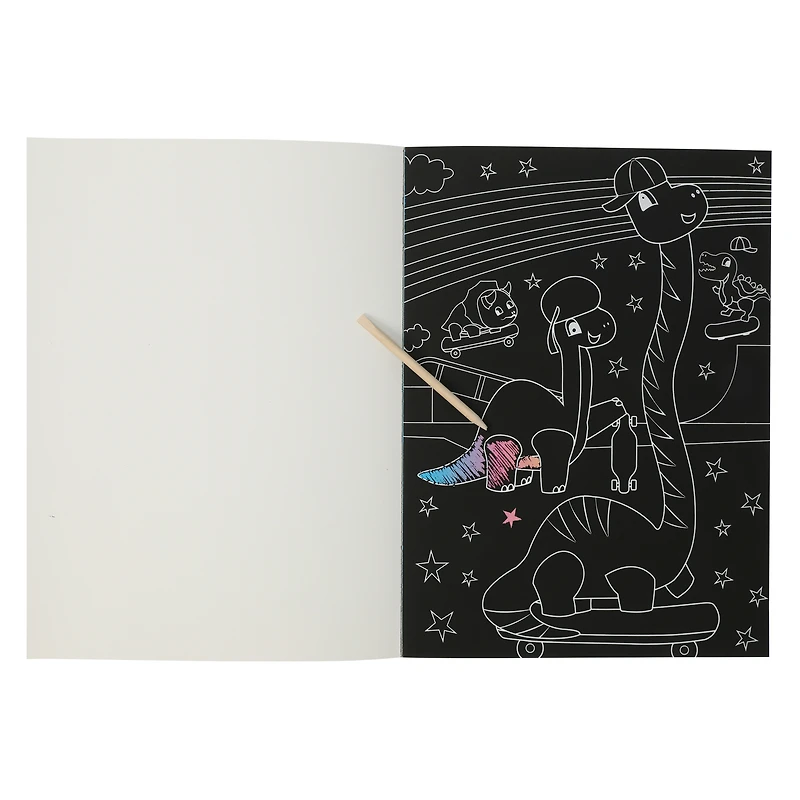Scratch Art Activity Book - Dinosaurs