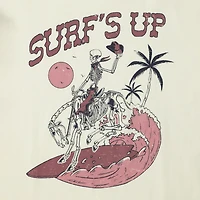 Skeleton Cowboy 'surf's Up' Graphic Tee