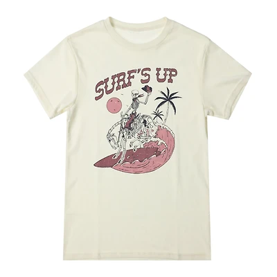 Skeleton Cowboy 'surf's Up' Graphic Tee