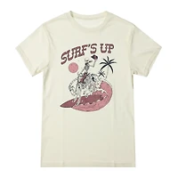 Skeleton Cowboy 'surf's Up' Graphic Tee