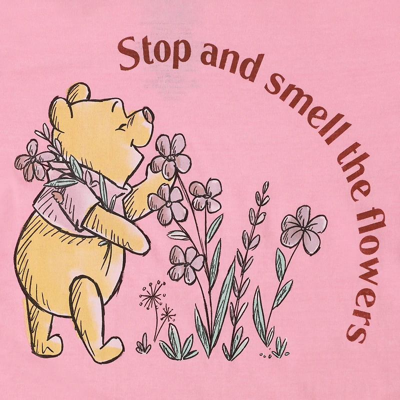 Juniors Winnie The Pooh 'stop & Smell Flowers' Graphic Tee