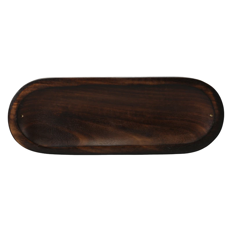 Decorative Wooden Tray 11in
