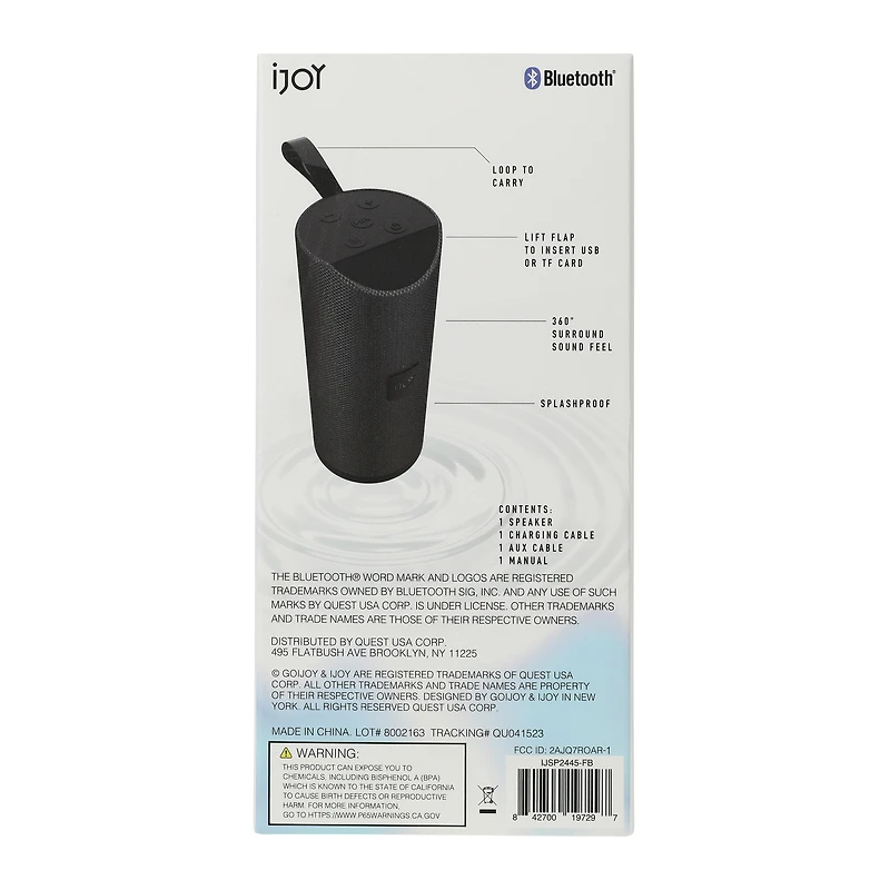 Blaster Bluetooth® Ipx4 Splashproof Speaker
