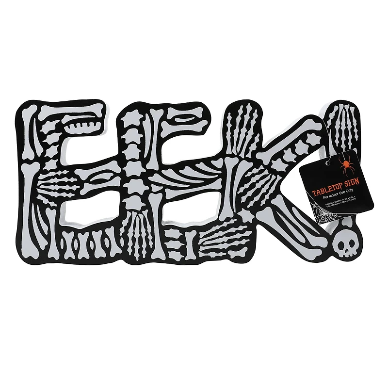 Eek' Halloween Decor Sign 11in x 5.2in