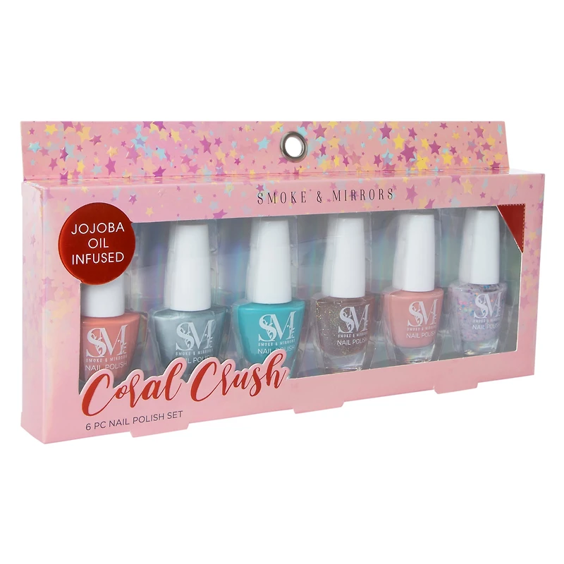 Smoke & Mirrors Jojoba Oil infused Nail Polish Set 6-Count