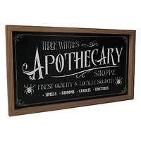 Three Witches Apothecary Sign 14in x 8in