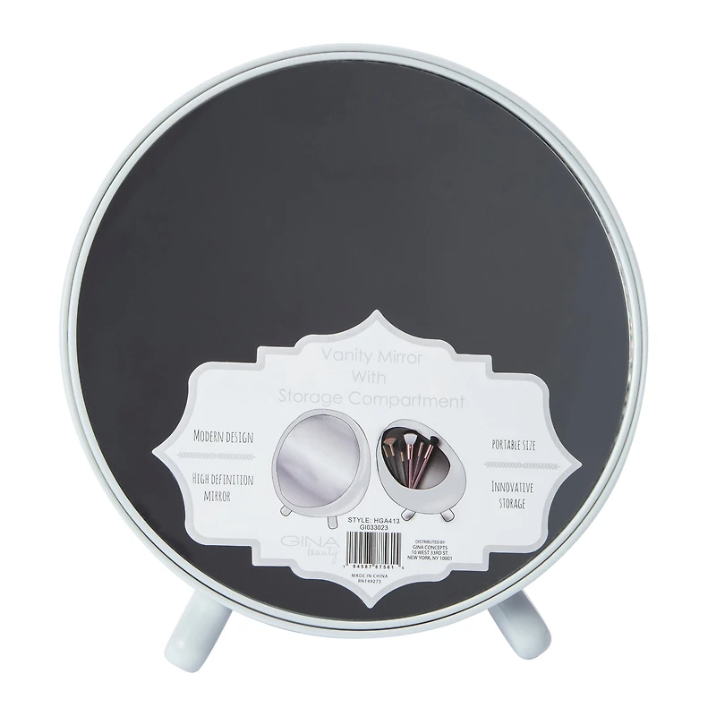 Vanity Mirror With Storage Compartment