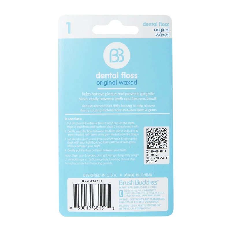 Bb Waxed Dental Floss 100Yd