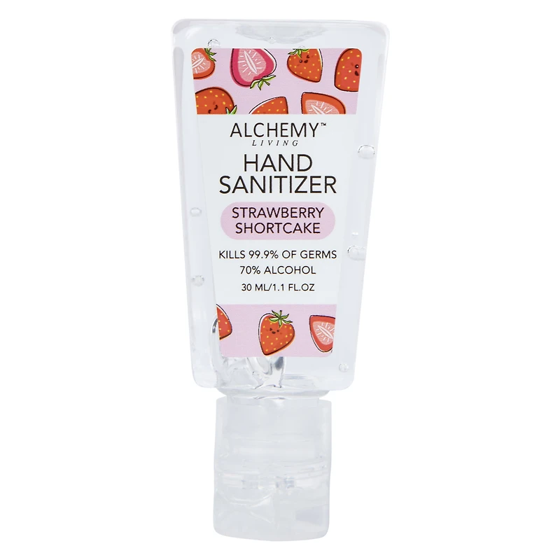 Alchemy Living™ Scented Hand Sanitizer Keychain 1.1 Fl.oz - Strawberry Shortcake