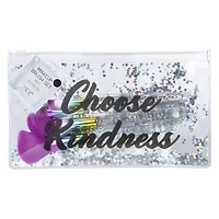 Makeup Brushes & Travel Bag 5-Piece Set - Choose Kindness
