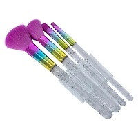 Makeup Brushes & Travel Bag 5-Piece Set - Choose Kindness