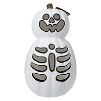 LED Light Up Skeleton Pumpkin Decoration 15.35in