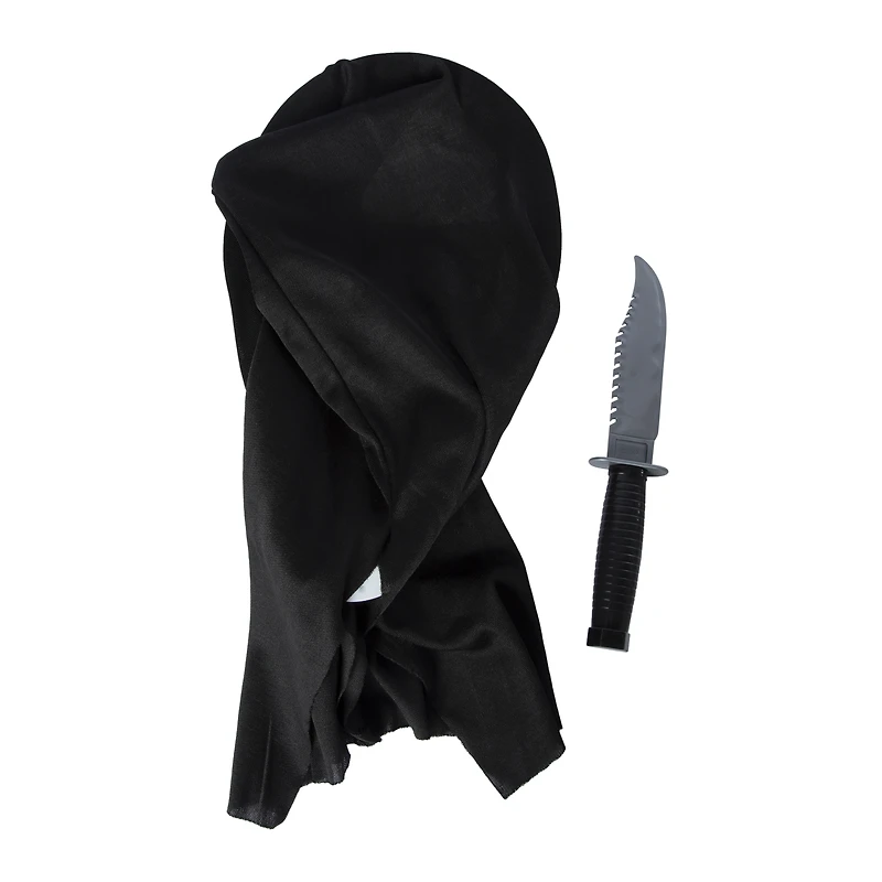 Ghost Face Mask & Knife Costume Set