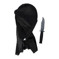 Ghost Face Mask & Knife Costume Set