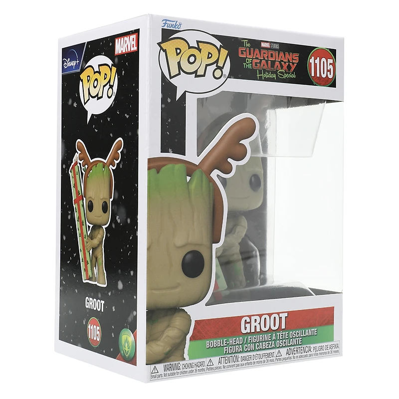 Funko Pop! Guardians Of The Galaxy Groot Holiday Special Bobble-Head